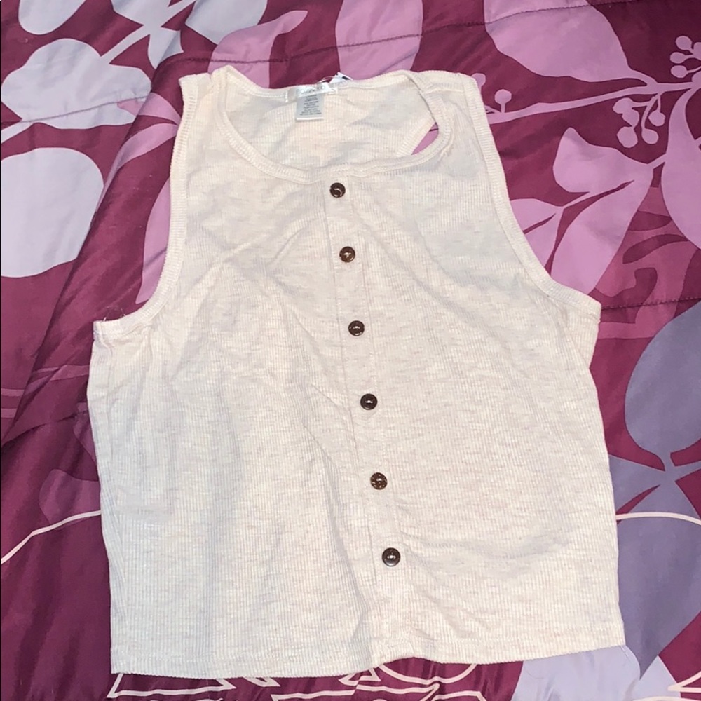 Tan crop top